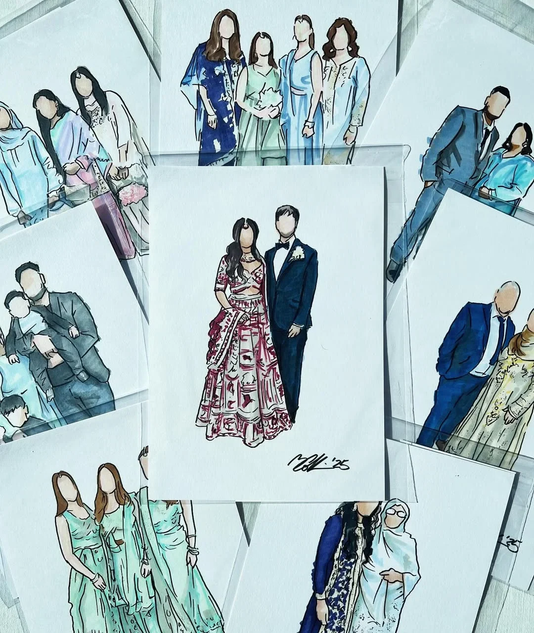 Forever Captured: Personalised Live Guest Illustrations - Image 1