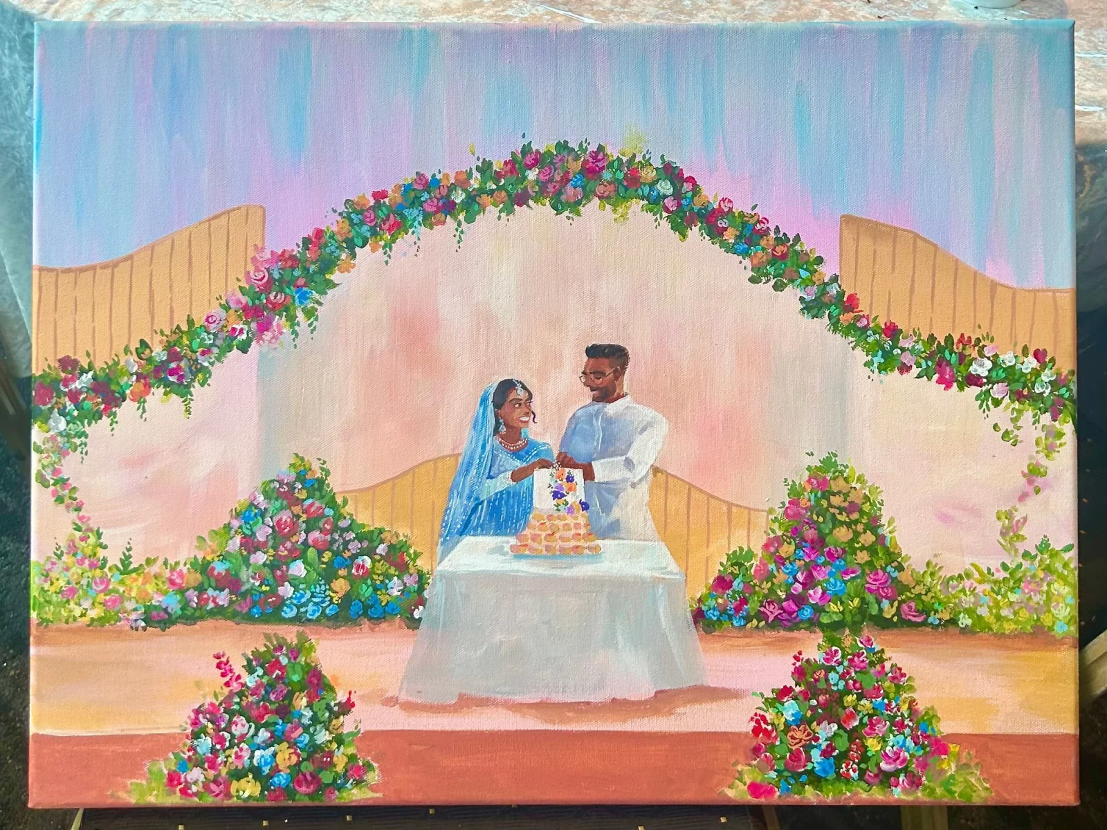 Your Love Story, Painted Live - By Amy artwork