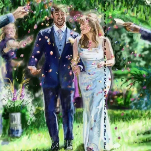 Live Digital Wedding Painting By Hannah - Image 1
