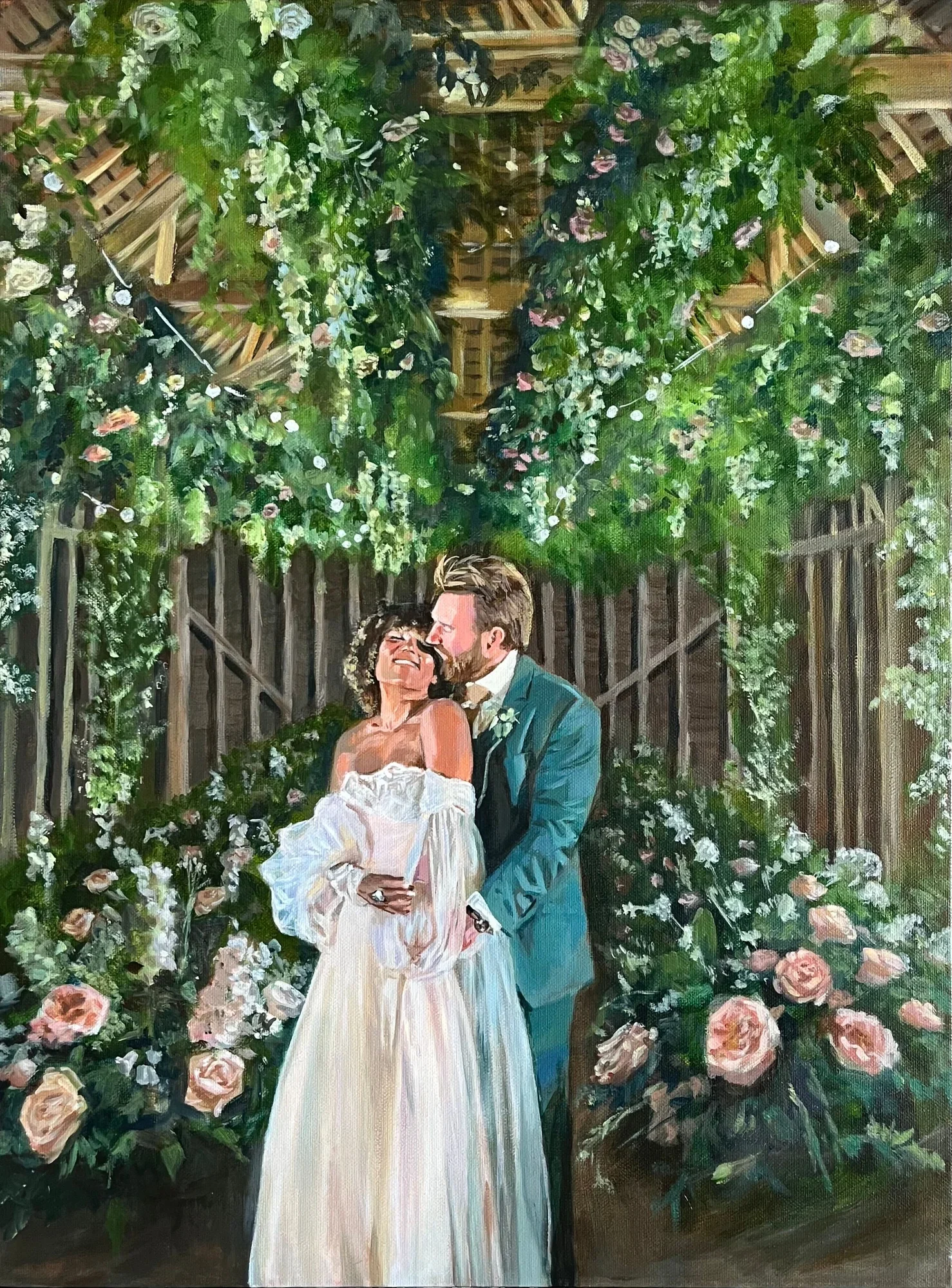 Live Wedding Painting by Maisy artwork