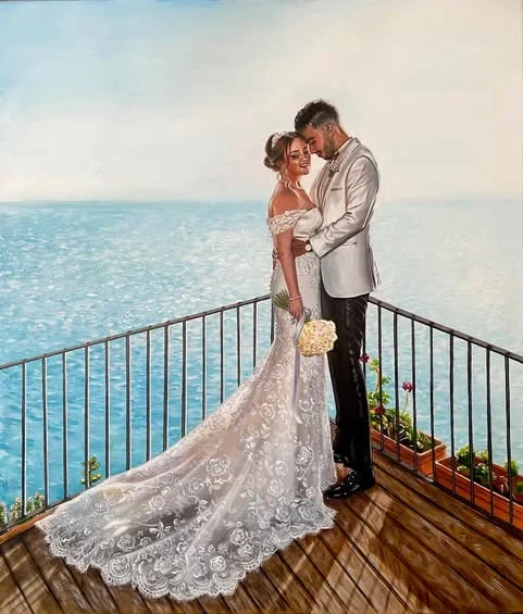Live Wedding Painting By Roberta - Image 1