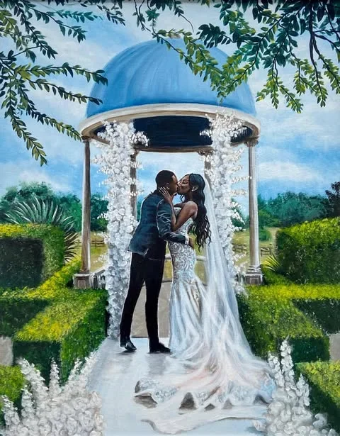 Live Wedding Painting By Roberta - Image 1