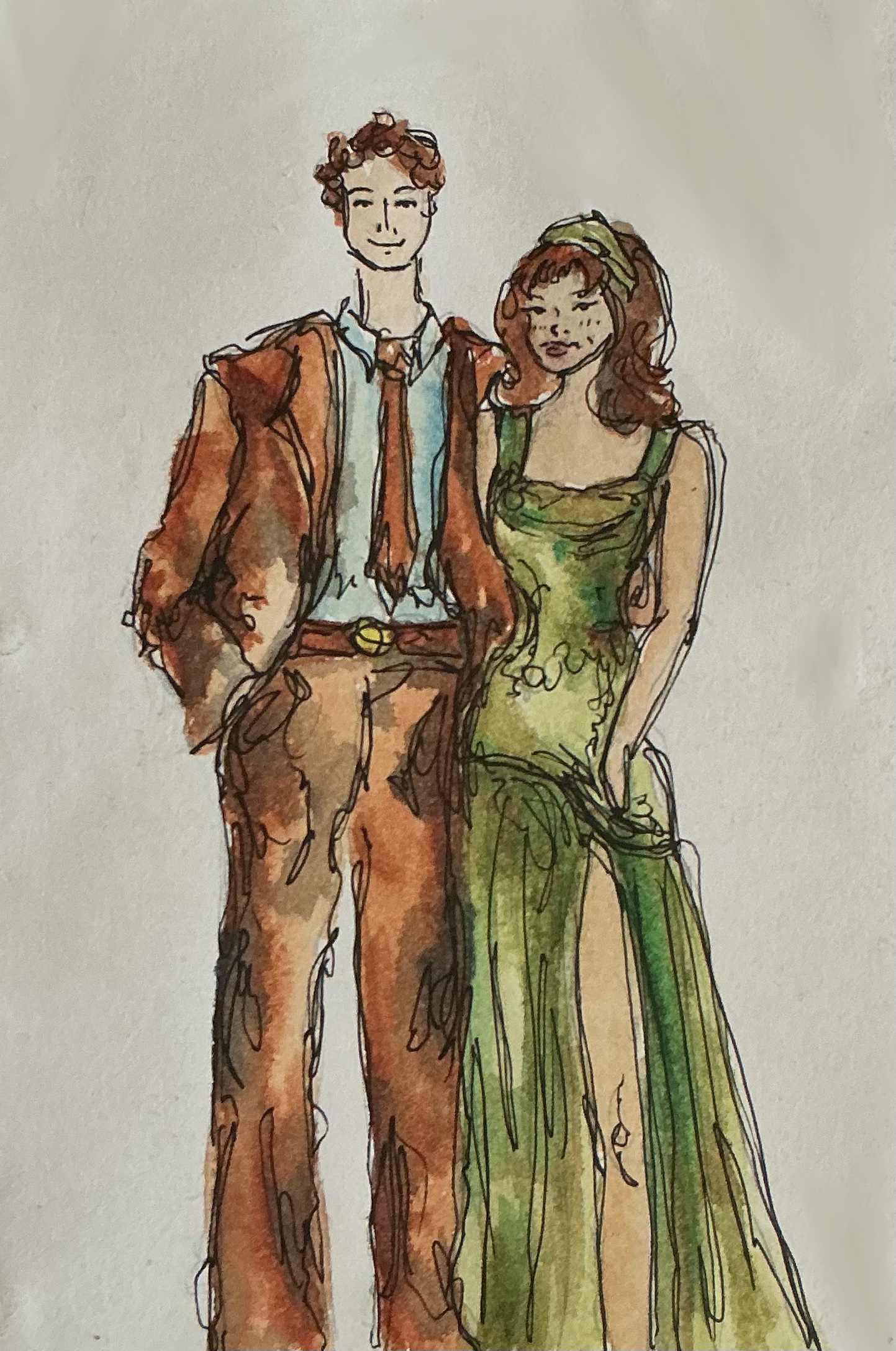 Live Stylised Watercolour Wedding Guest Illustrations by Mary - Thumbnail 7