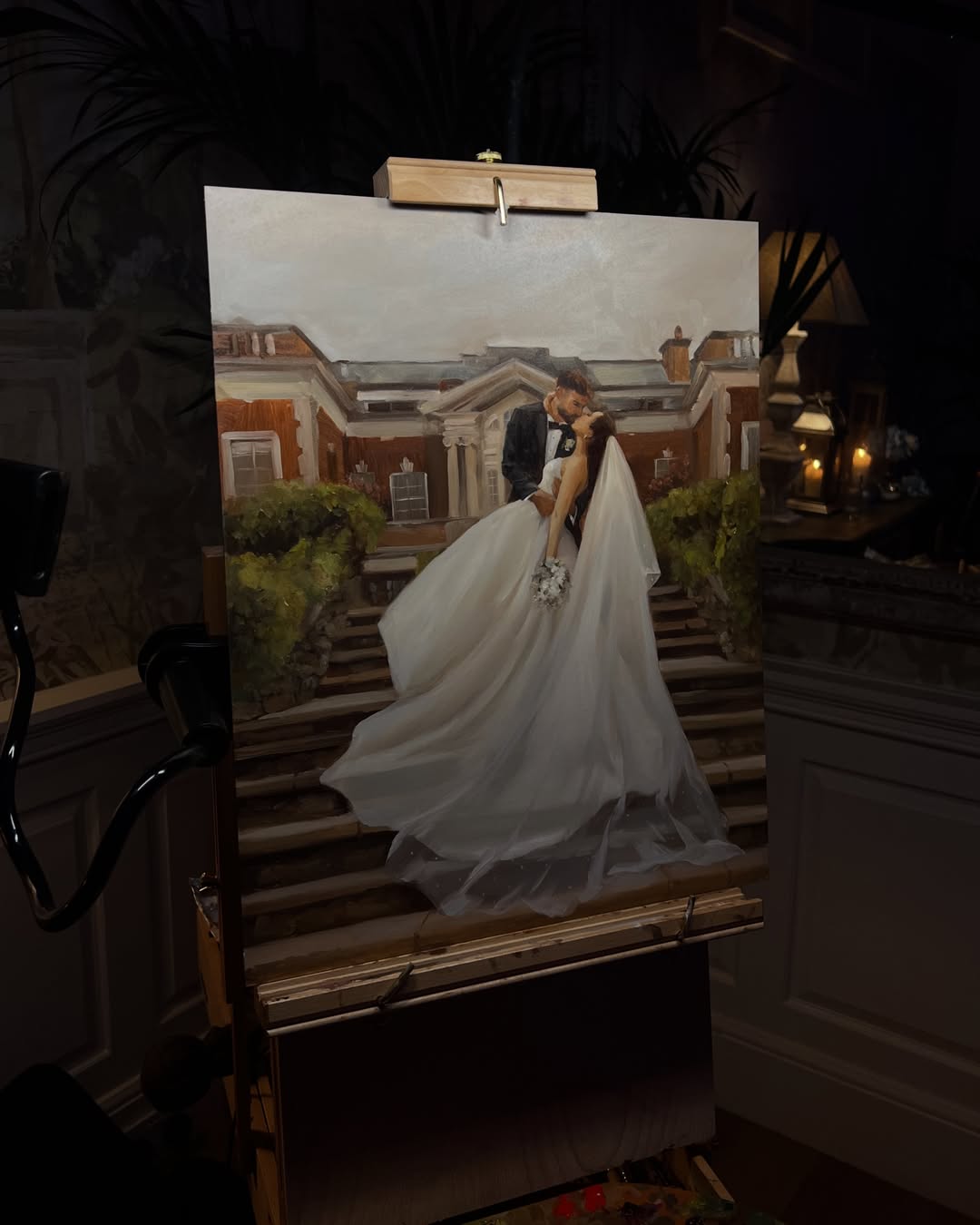 Classical-Inspired Live Wedding Painting by Caitlin - Thumbnail 8