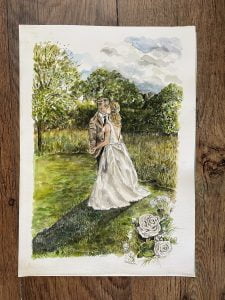 live wedding painting