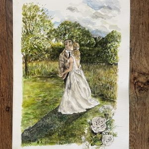 live wedding painting