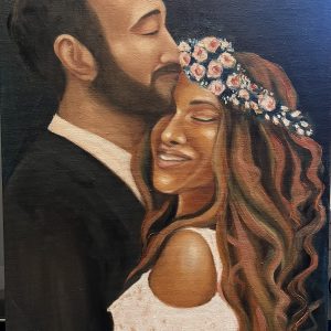 wedding couple painter