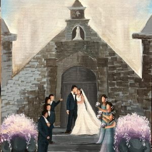 live wedding painting