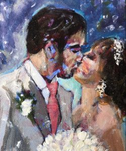 live wedding painting