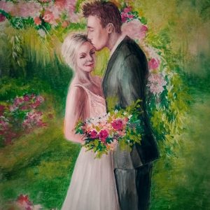 live wedding painting